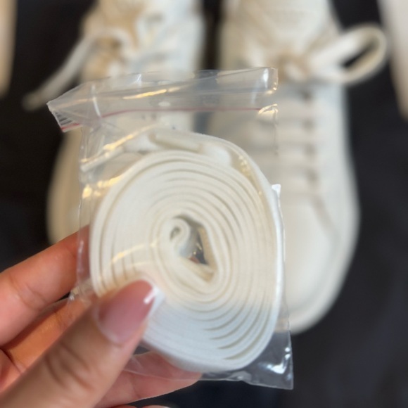 Prada White and Black Platform Sneakers - Picture 12 of 14